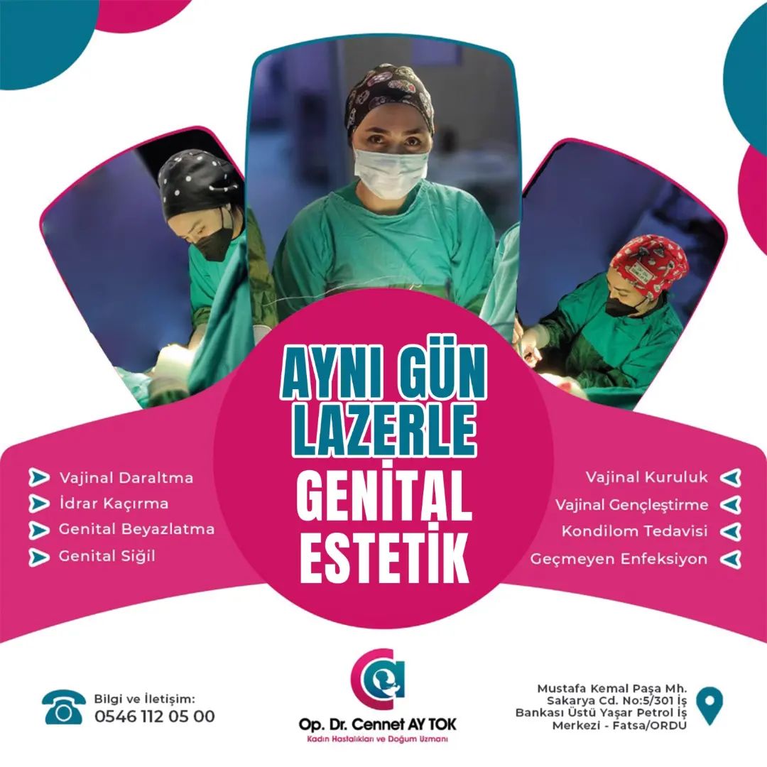 AYNI GÜN LAZERLE GENİTAL ESTETİK